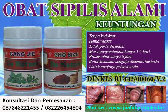 Obat Sipilis Dari De Nature Indonesia